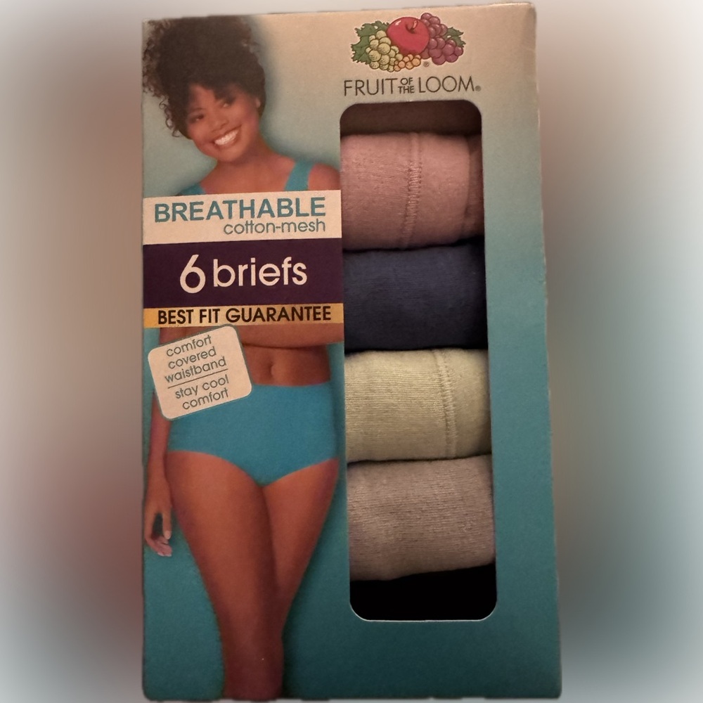 Fruit of the Loom Cotton-Mesh Briefs - 6 Pack Size 9/2XL